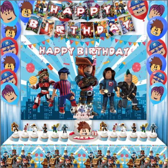 Roblox Birthday Decorations and Party Favors - Picture 1 of 3